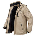 ANDES jacket in Khaki, front view