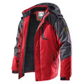 ANDES jacket in Red, front view