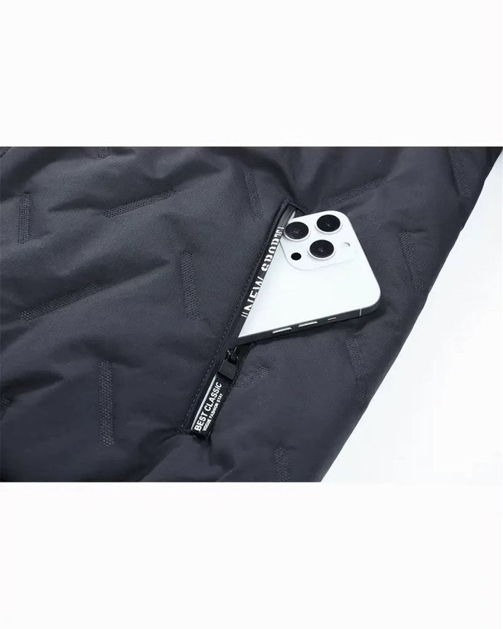 Zip hand pocket on the DAVOS jacket