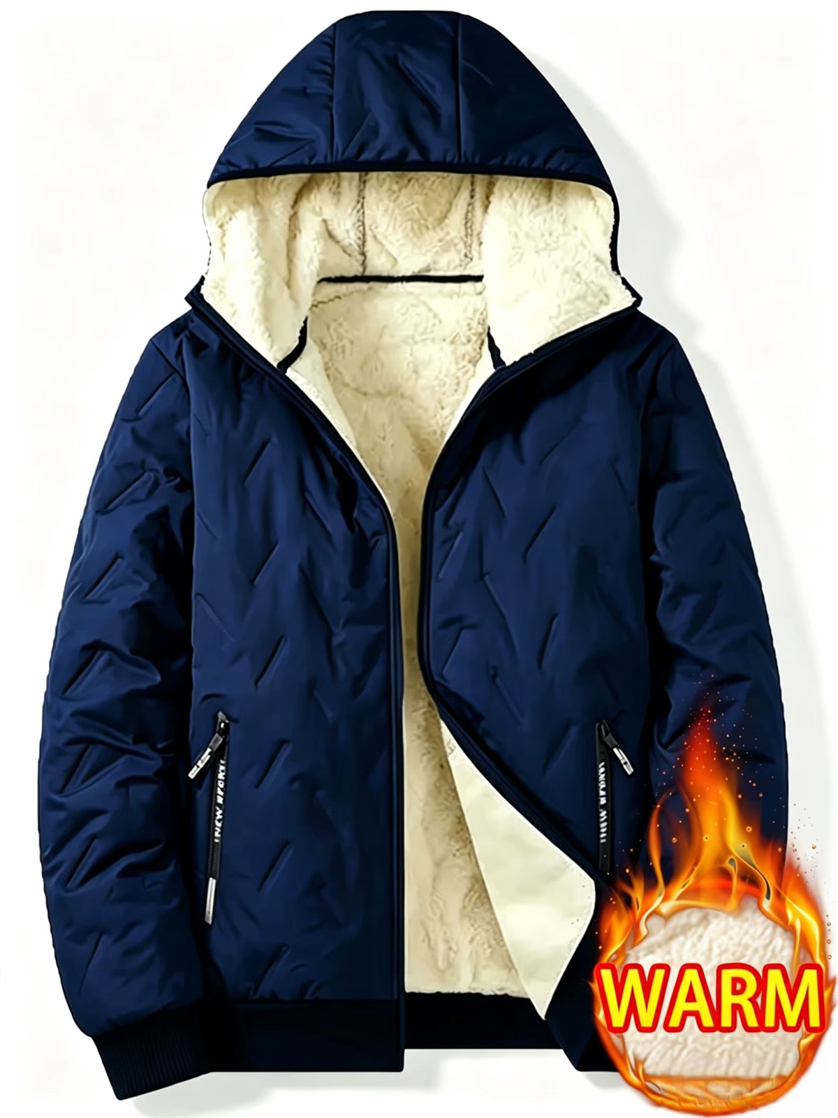 DAVOS jacket in Navy, front view