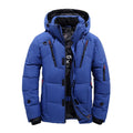 The Everest Parka in Cobalt, front view