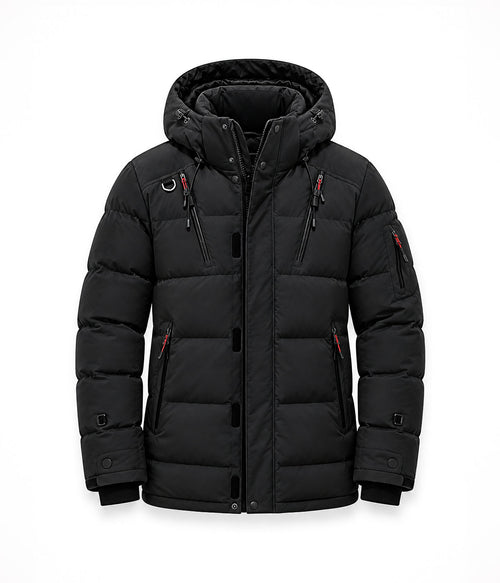 ASPEN jacket in Black, front view