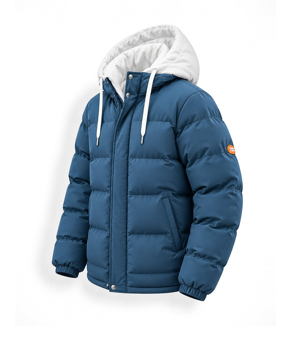 MONTANA jacket in Steel Blue, three-quarter view